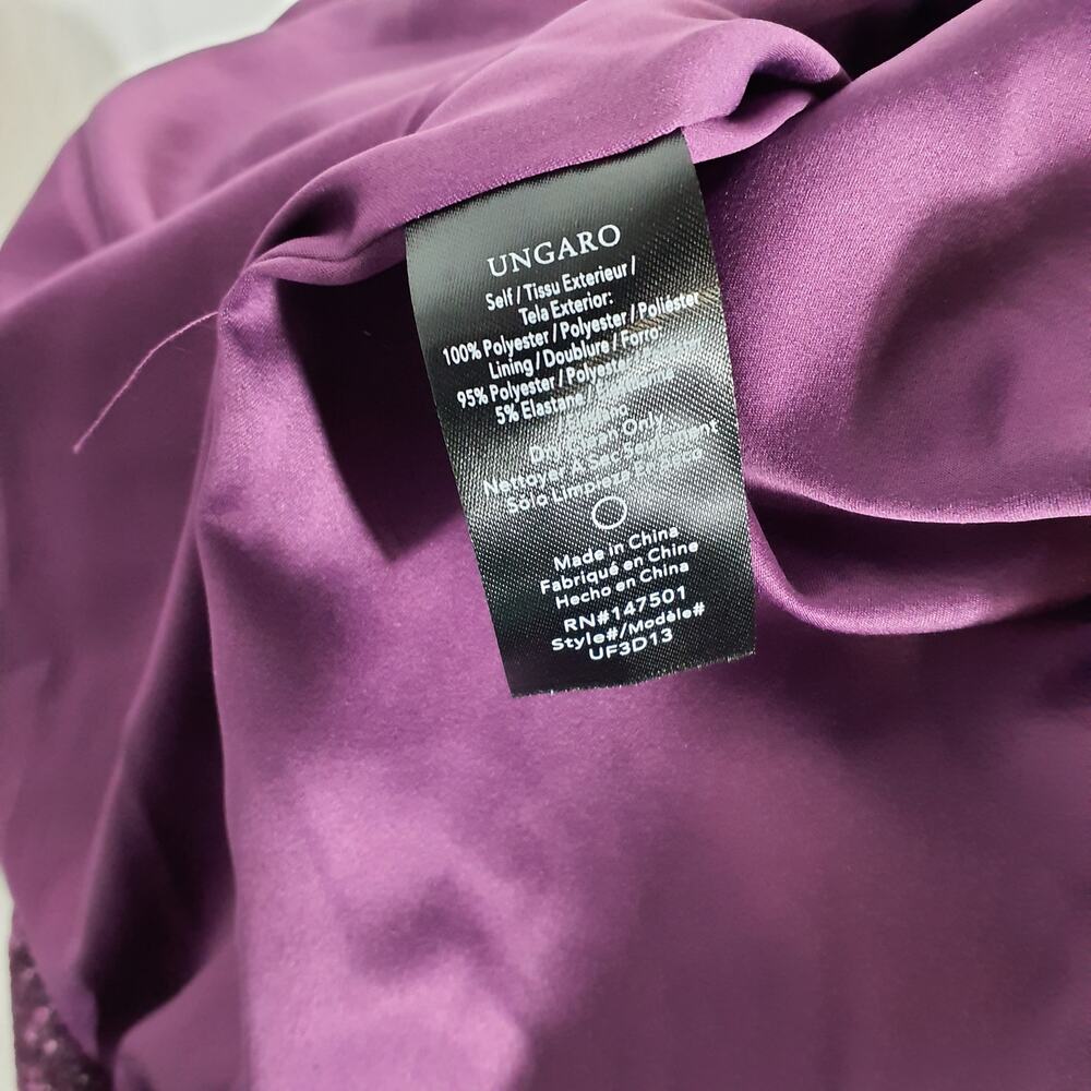 Ungaro Ava Asymmetric Sequin Dress Size 0 - Picture 5 of 5